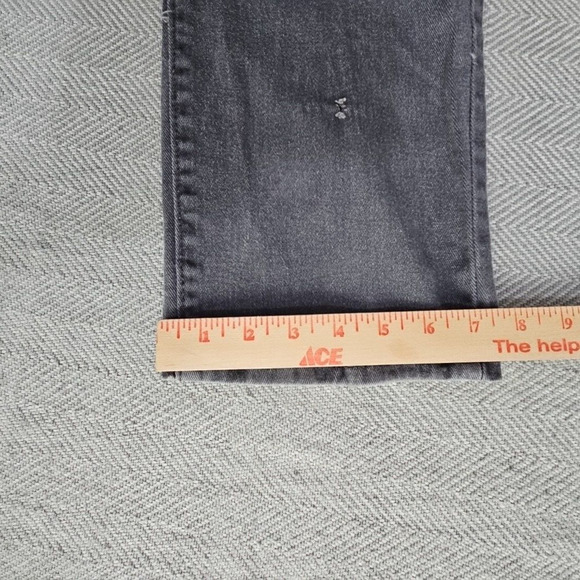 Franky Max Jeans Men's W36 L30 Tapered Gray Wash Moto Biker Reinforcement Denim - Picture 14 of 16